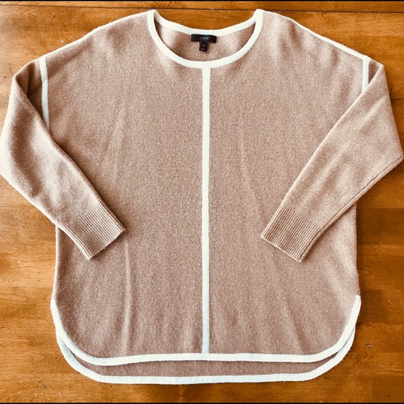 J. Crew Sweaters - J. Crew Lambswool Tipped Sweater-Tunic Size: XS
